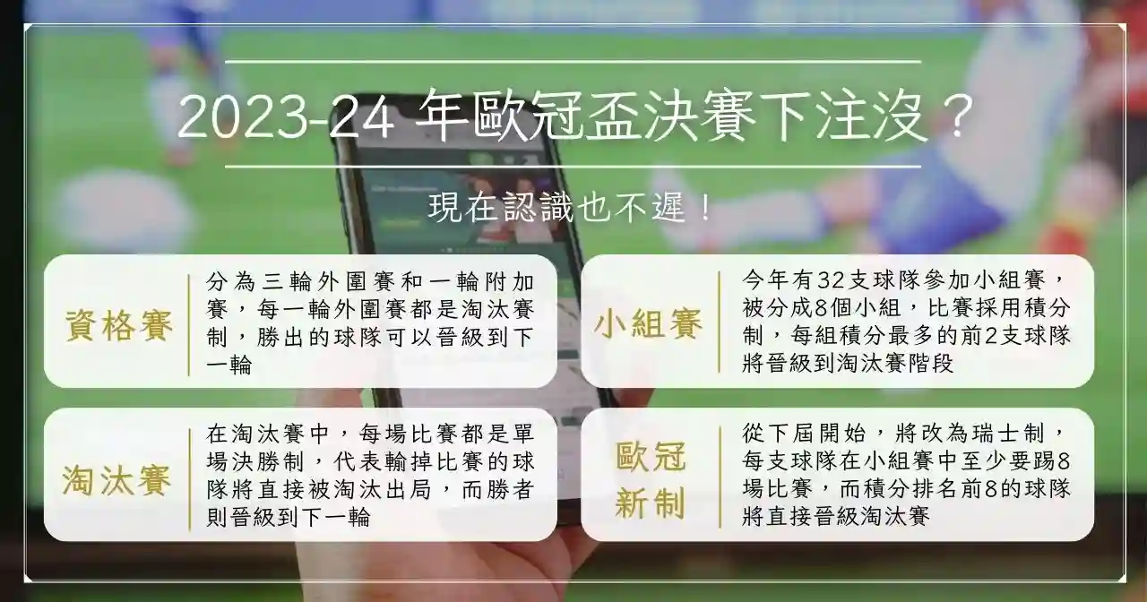 2023-24 年歐冠盃決賽下注沒？現在認識也不遲！